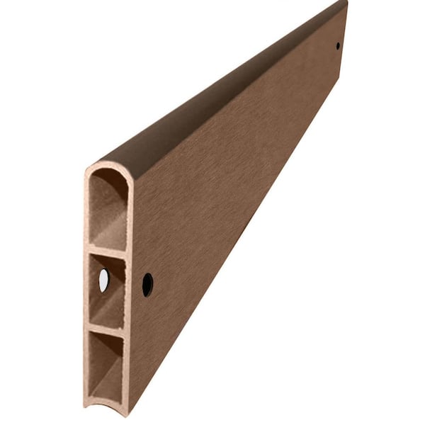 Frame It All 1 in. Series Uptown Brown Composite Straight Board