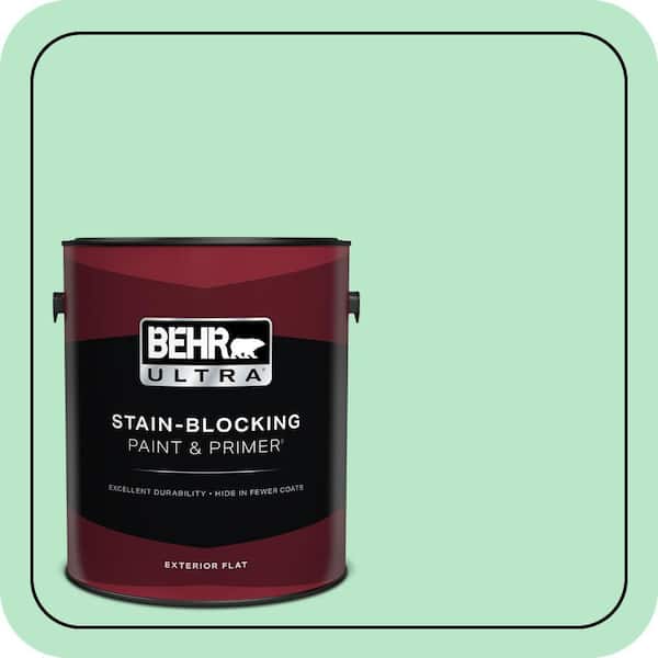 BEHR ULTRA 1 gal. #460A-3 Canton Jade Flat Exterior Paint & Primer