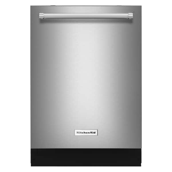 KitchenAid 24 in. Top Control Built-in Tall Tub Dishwasher in Stainless Steel with Stainless Steel Tub and ProWash Cycle