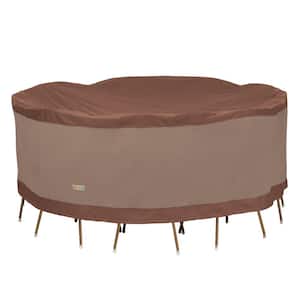 Duck Covers Ultimate 96 in. Dia x 29 in. H Round Table and Chair Set Cover