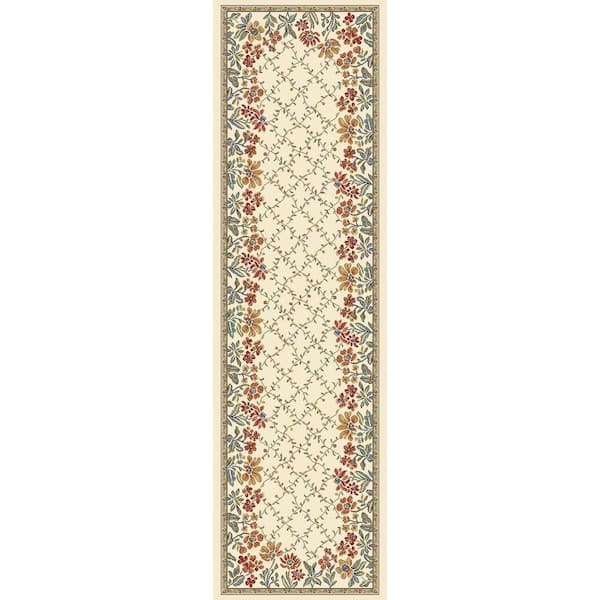 Home Decorators Collection Coughlin Ivory 2 ft. x 8 ft. Indoor Runner Rug