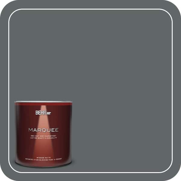 BEHR MARQUEE 1 Qt. #N450-6 Binary Star One-Coat Hide Matte Interior Paint & Primer