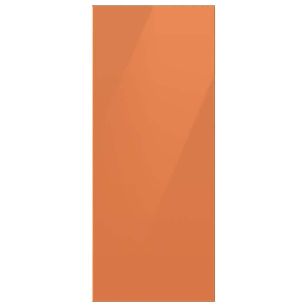 Bespoke Top Panel in Clementine Glass for 3-Door French Door Refrigerator