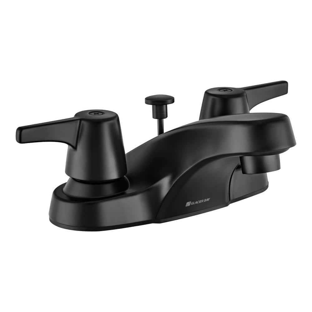 Glacier Bay Aragon 4 in. Centerset DoubleHandle Bathroom Faucet with