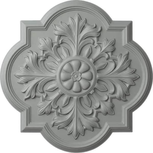 Ekena Millwork 20" x 1-3/4" Bonetti Urethane Ceiling Medallion (Fits Canopies upto 5-1/8"), Primed White