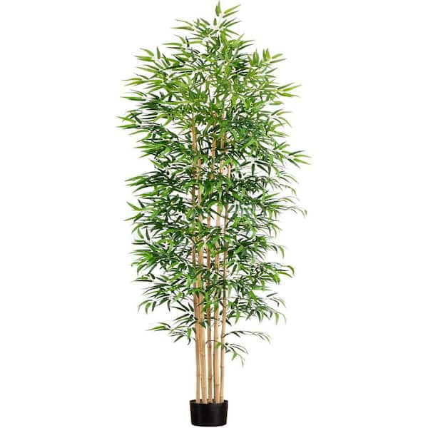 HOME IMPORTS EMPORIUM 10 ft. Artificial Bamboo Tree with Real Bamboo Trunks