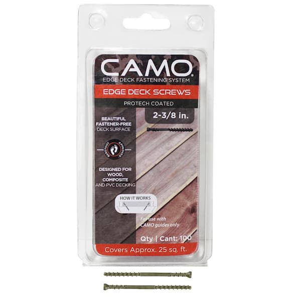 CAMO 2-⅜ in. Exterior Coated Trimhead Hidden Edge Deck Screw (100-Count)