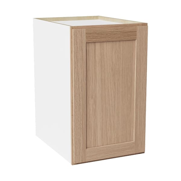 18 in. W x 24 in. D x 30 in. H Ready to Assemble Solid Wood Shaker Pantry Kitchen Cabinet in Oak