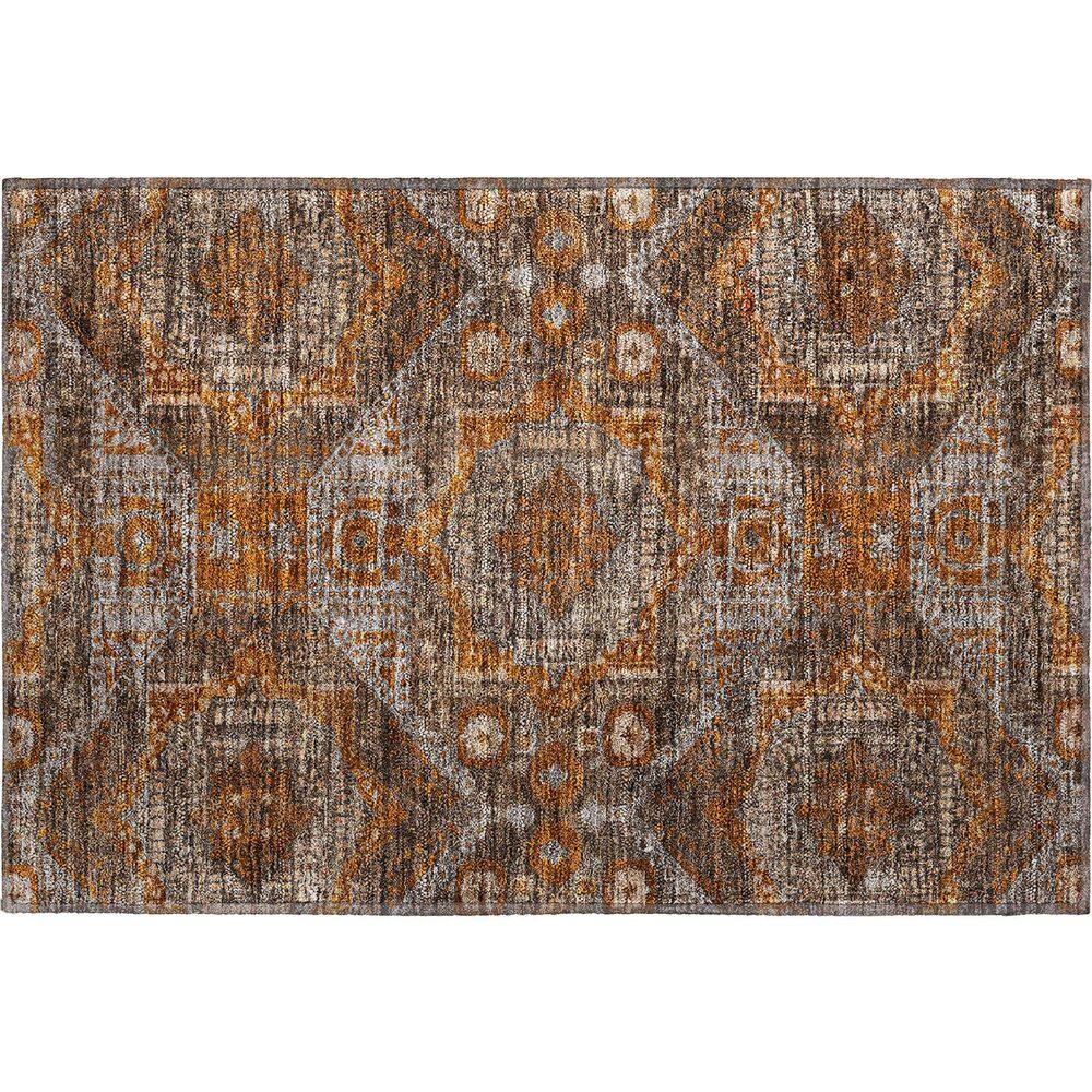 Mayfield Premium Machine Washable Abstract AMF1928 Copper 2 ft. x 3 ft. Accent Rug price history on PriceWatchPro