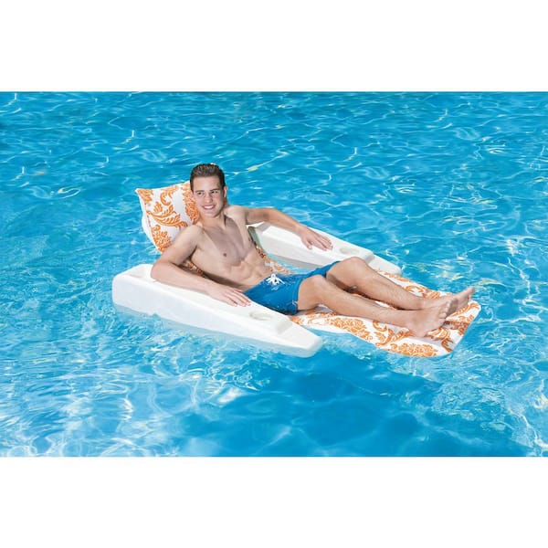 Tangerine Royal Hawaiian Adjustable Chaise Lounge