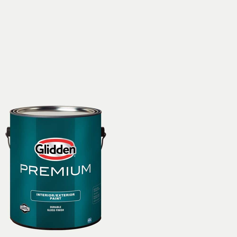 Glidden Premium 1 gal. Delicate White PPG1001-1 High Gloss Interior/Exterior Trim, Door and Cabinet Paint