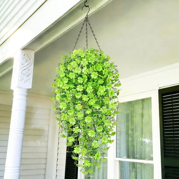 Artificial Hanging 4-Leaf Clover Ornaments, 4-Pack L0G4CMCCSY