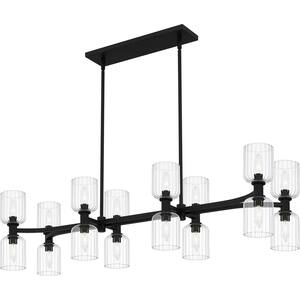 Ramada 16-Light Matte Black Linear Chandelier