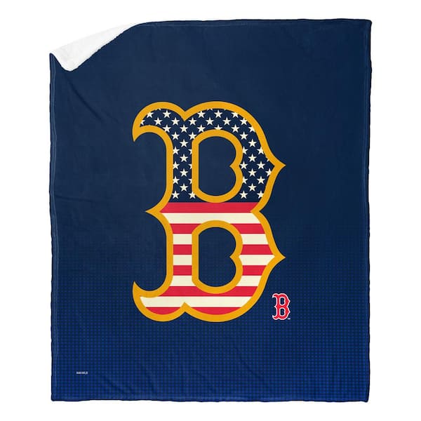 THE NORTHWEST GROUP MLB Red Sox Celebrate Series Silk Touch Sherpa Multicolor Throw