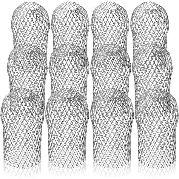 3 in. Expandable Aluminum Gutter Guard Strainer Rustproof Gutter Drain Cover for Stop Leaf Debris Blockage, (12-Pack)