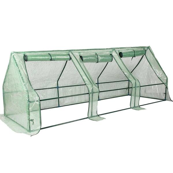 106 in. W x 35 in. D x 35 in. PE Green Greenhouse YB00RA211206001 - The ...