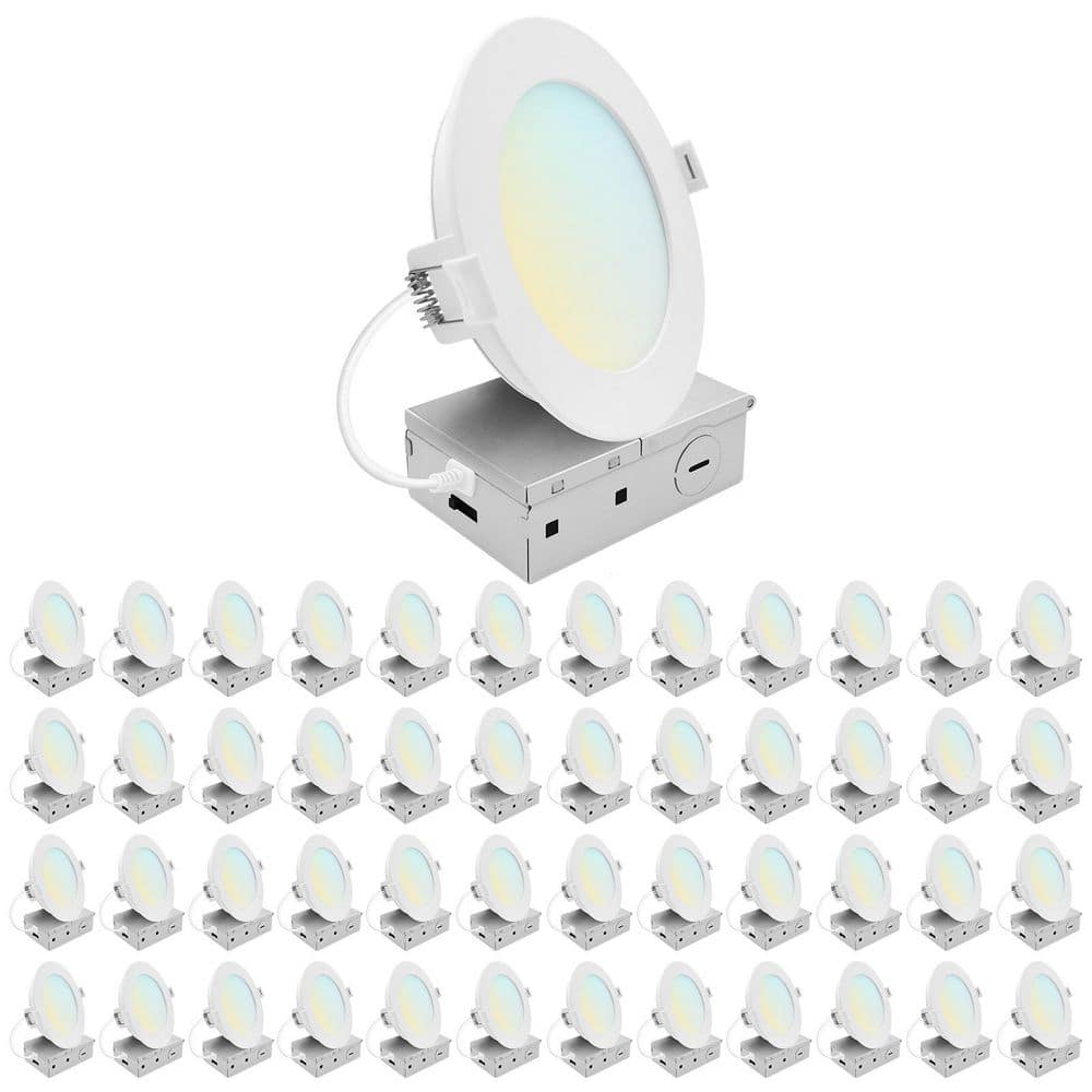 5 In. Integrated LED Recessed Light, Mini Panel Light, 5CCT, 1200LM, 13W, 100° Beam, Dimmable, ETL Listed 48 Pack price history on PriceWatchPro