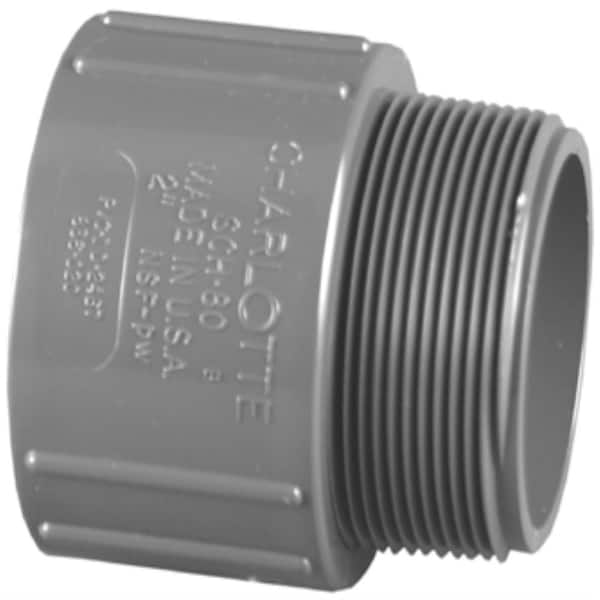 Charlotte Pipe 1 in. Schedule 80 Male Adapter S x MPT