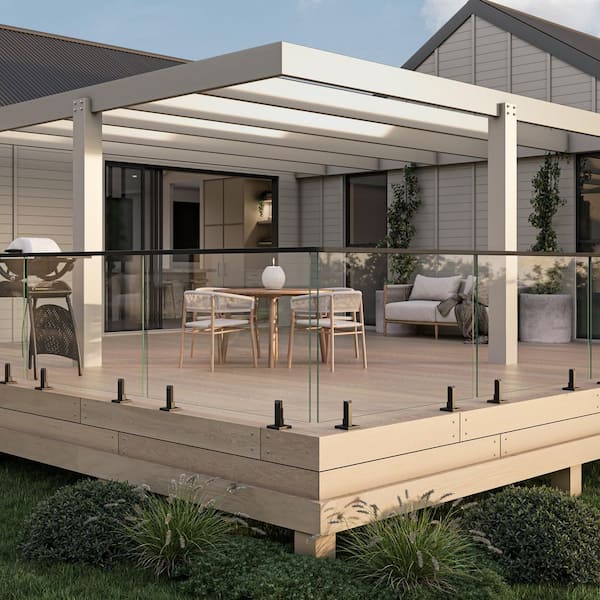 Corona 10 ft. Square Aluminum Handrail