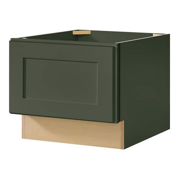 Avondale 18 in. W x 16.5 in. H x 24 in. D Ready To Assemble Plywood Shaker Drawer Bench Base in Fern Green