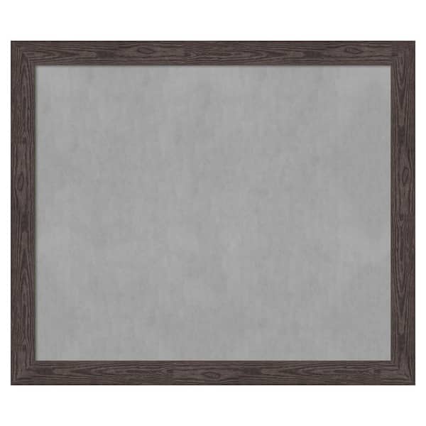 Amanti Art Bridge Black 54 in. x 46 in. Framed Magnetic Board