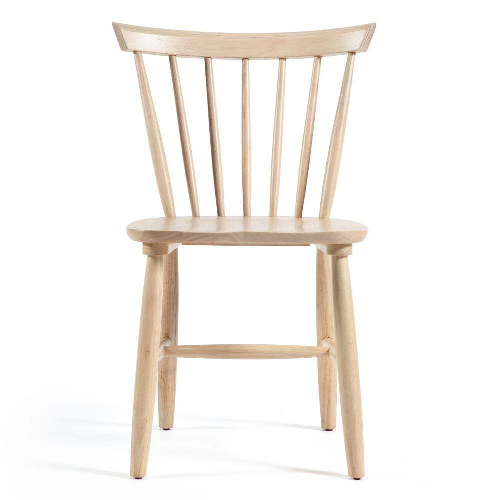 White Oak High Back Windsor Side Chair Set