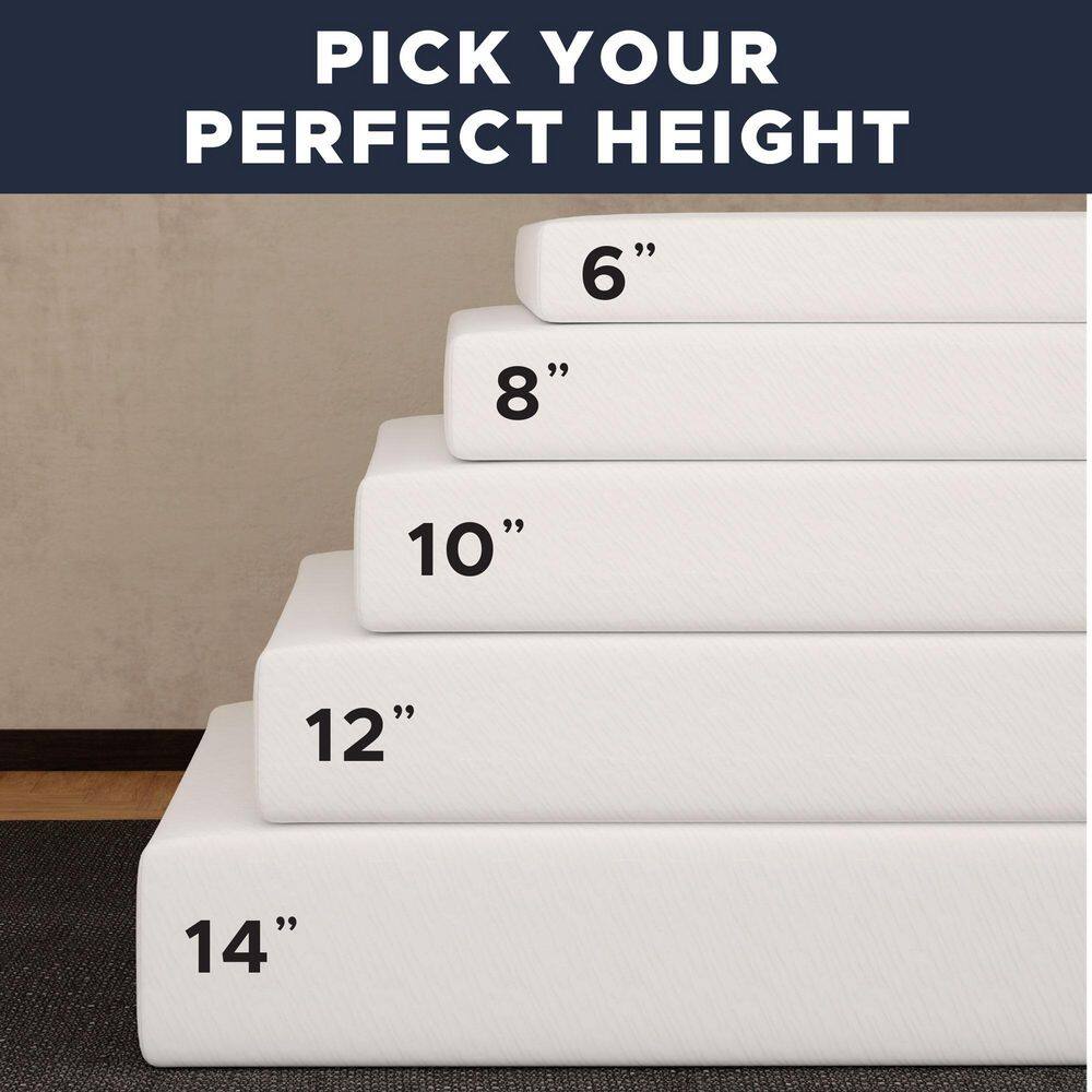 Queen 13" Blue Gel Memory Foam Hybrid Mattress
