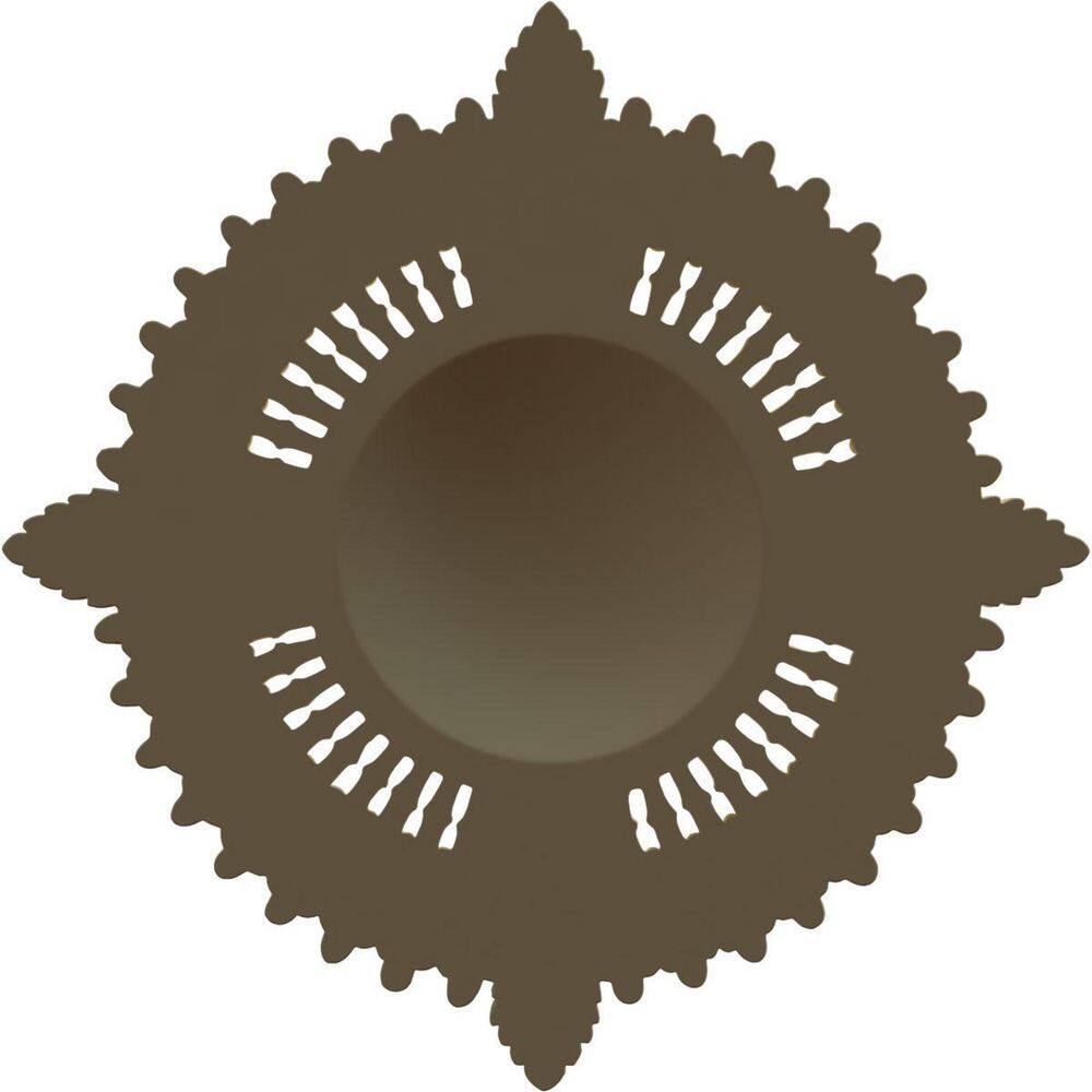 Large Brass Urethane Ceiling Medallion with Intricate Design