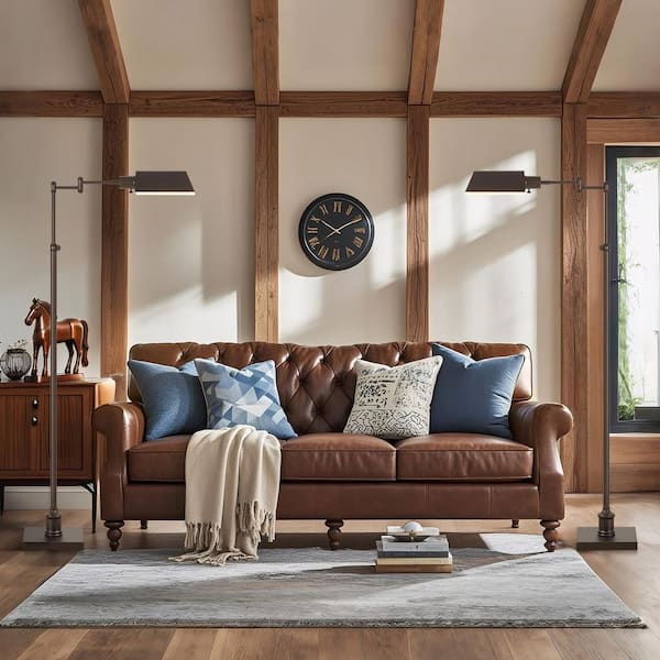 62.75" Bronze Traditional Height Adjustable Pharmacy Floor Lamp with 350° Swing Arm, for Living Room Reading House.