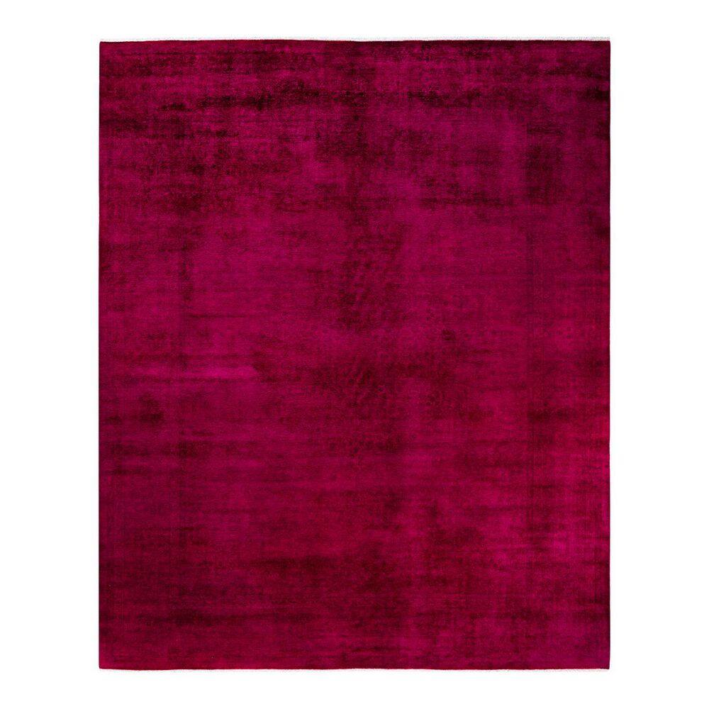 Overdyed Pink 8 ft. x 10 ft. Solid Wool Indoor Area Rug price history on PriceWatchPro