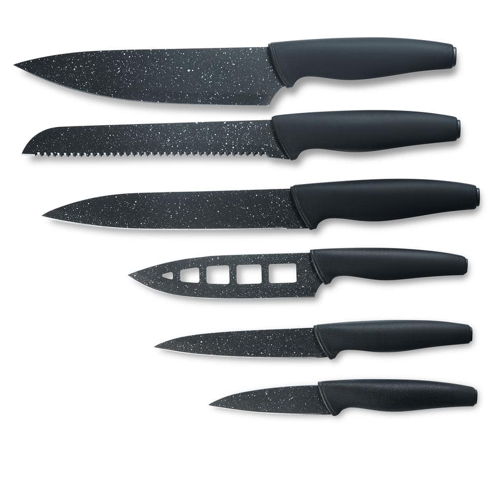 Easy Grip Nonstick High-Grade Stainless Blades Details about   Granitestone NutriBlade Knives 