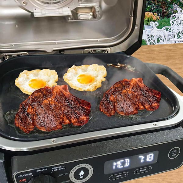 UUDULY 1-Pack Non-Stick Heavy-Duty Grill Griddle Plate with Oil