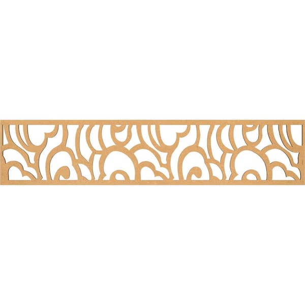 Ekena Millwork Springfield Fretwork 0.375 in. D x 46.75 in. W x 10 in. L MDF Wood Panel Moulding