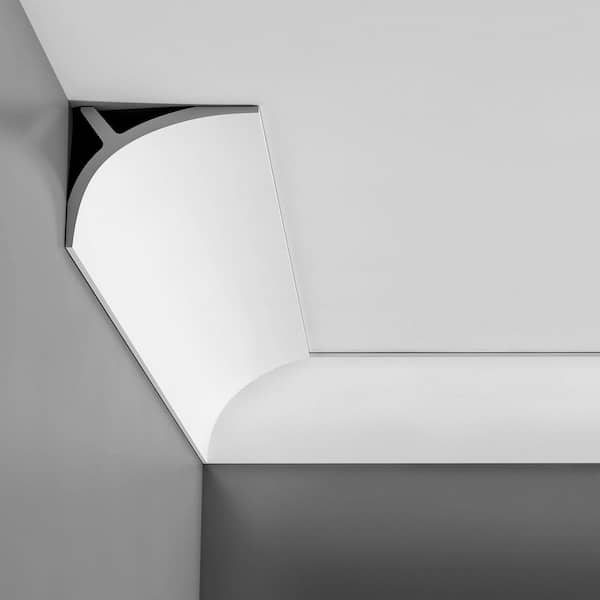 ORAC DECOR 4-3/8 in. x 2-3/4 in. x 78-3/4 in. Primed White Plain Polyurethane Crown Moulding