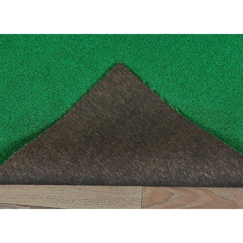 Soft Green 6' x 9' Washable Synthetic Area Rug