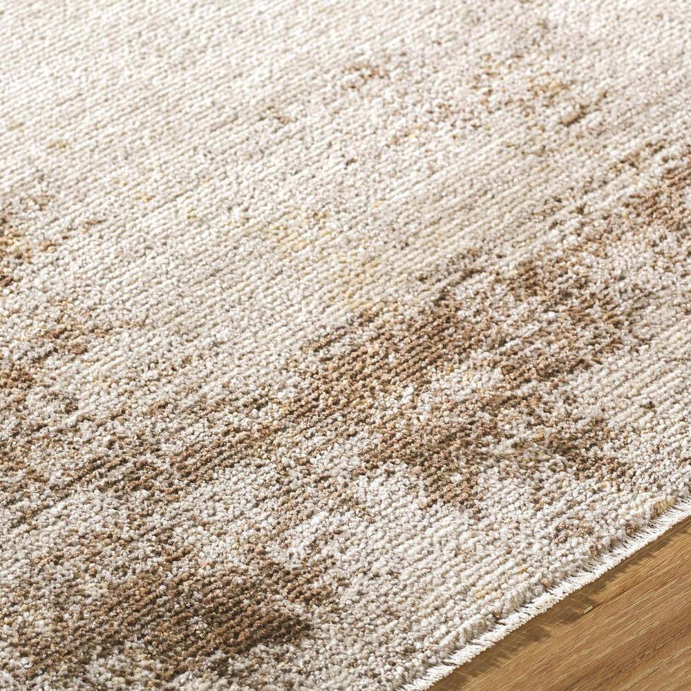 Myrtle Avenue Gray and Taupe Synthetic Area Rug, 5'3" x 7'7"