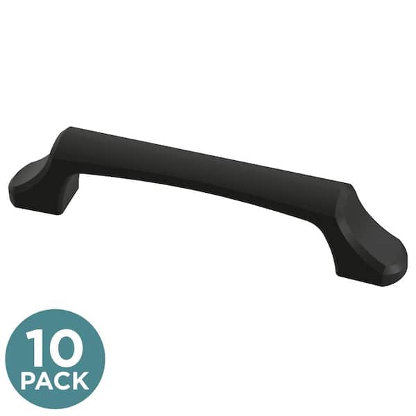 Liberty (10-Pack) Archways 3-3/4 in. (96 mm) Classic Matte Black Arch Cabinet Handle Drawer Pulls