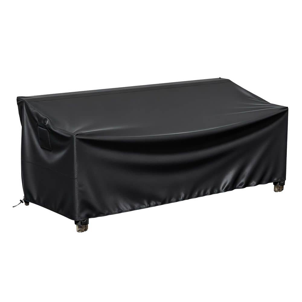 600D Waterproof Oxford Patio Sofa Covers, 2-Pack Outdoor Furniture, 78 in. W x 38.6 in. D x 29.9 in. H, Black price history on PriceWatchPro