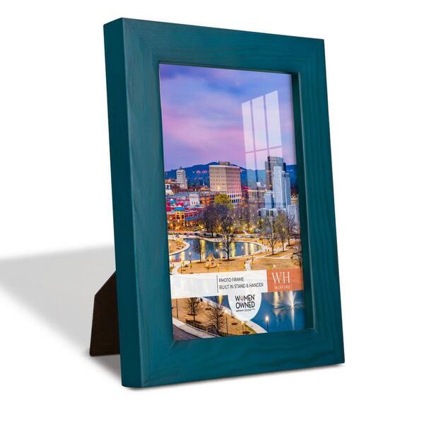 Wexford Home Woodgrain 4 in. x 6 in. Ocean Blue Picture Frame