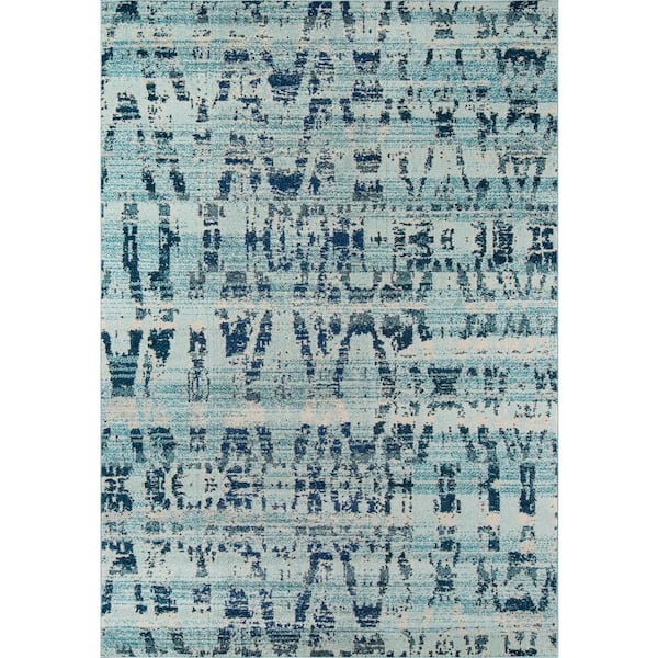 Momeni Casa Ocean Blue 5 ft. x 8 ft. Indoor Area Rug