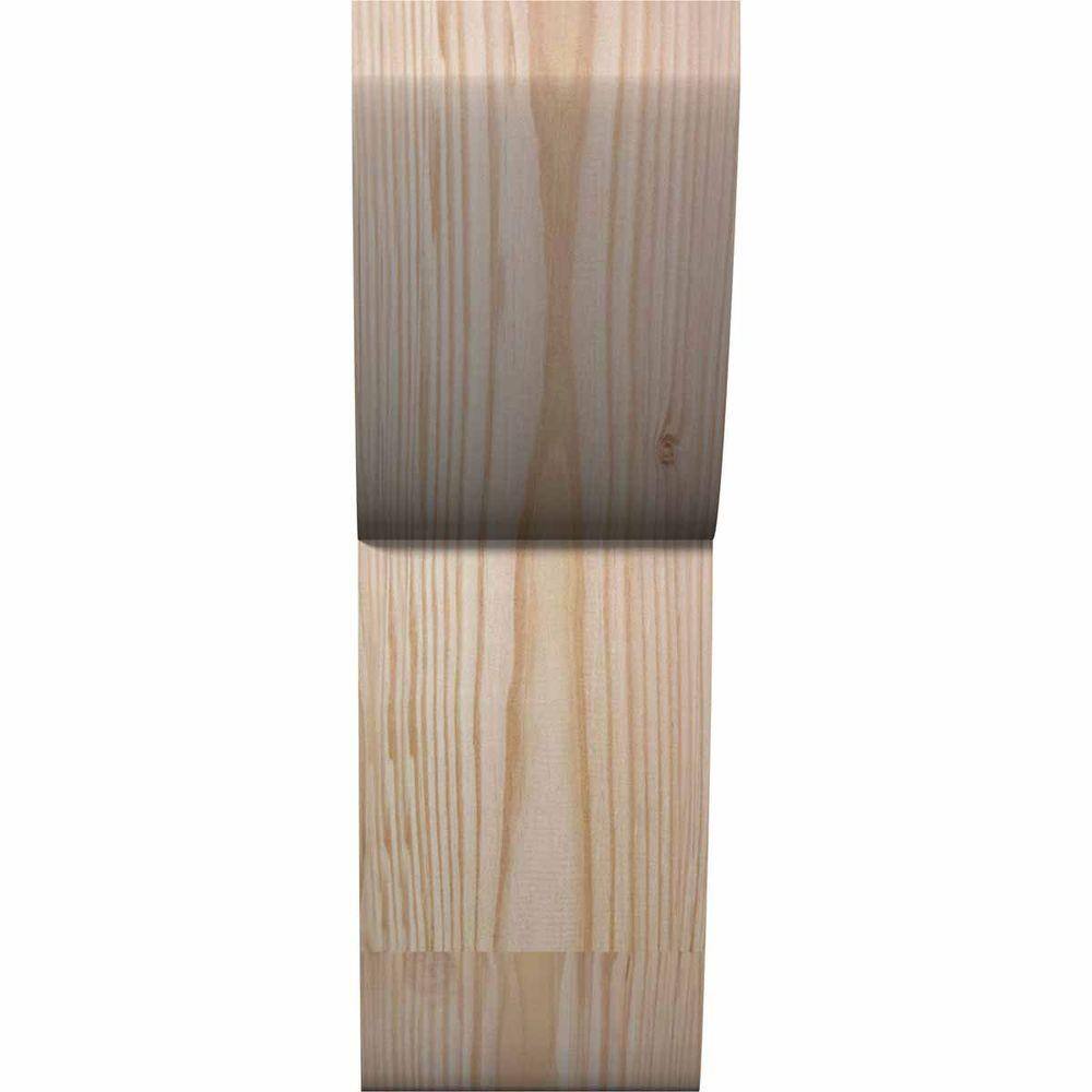 Douglas Fir Rough Sawn Rustic Wood Corbel 4"W x 8"D x 12"H