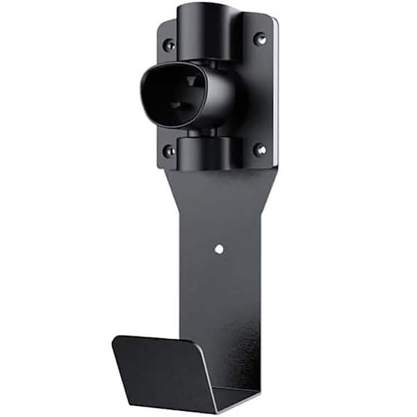 Electric Vehicle Charger Cable Organizer Wall Mount 180° Rotating Nozzle Holster Dock J-Hook for Tesla