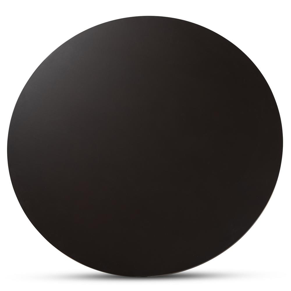 Kenji Espresso Brown Round Wood Dining Table for Six