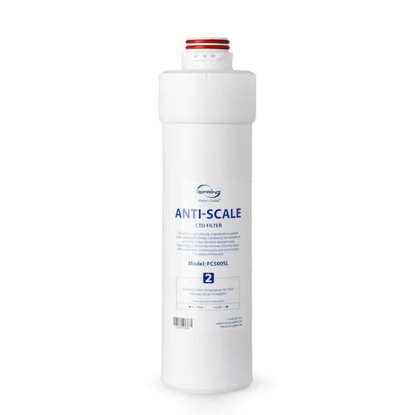 2nd-Stage Anti-Scale & Activated Carbon Replacement Filter for RO5004F Series Tankless RO System, Lasts up to 12 Months