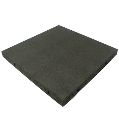 Eco-Safety 2.5 in. T x 19.5. W x 19.5 in. L Coal Rubber Interlocking Flooring Tiles (316.9 sq. ft.) (120-Pack) (1-PF)