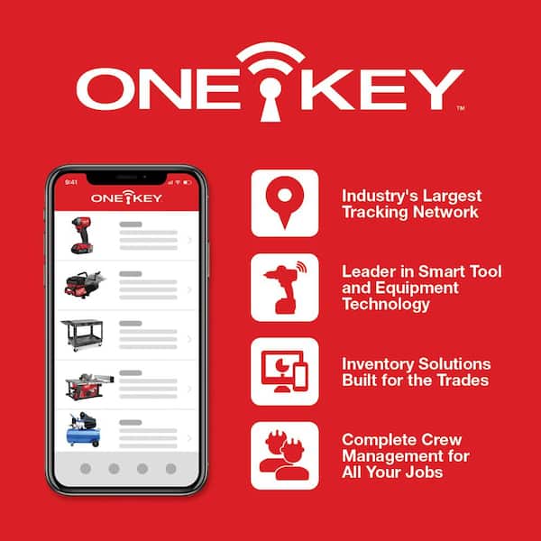 Milwaukee - M18 FUEL ONE-KEY 18V Lithium-Ion Brushless Cordless 3/4 in. Impact Wrench w Friction Ring w/5.0 ah Resistant Battery