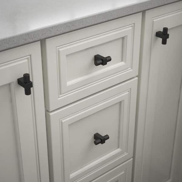 Artesia 1-3/4 in. (44 mm) Modern Matte Black Cabinet Bar Knob