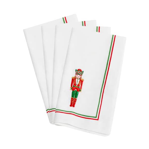 Lenox Bayberry Nutcracker Napkins, Set of 4, Multicolor - 18"W x 18"L