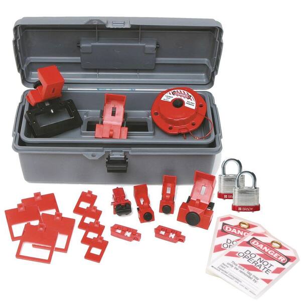 Brady Breaker Lockout Toolbox Kit with Steel Padlocks and Tags