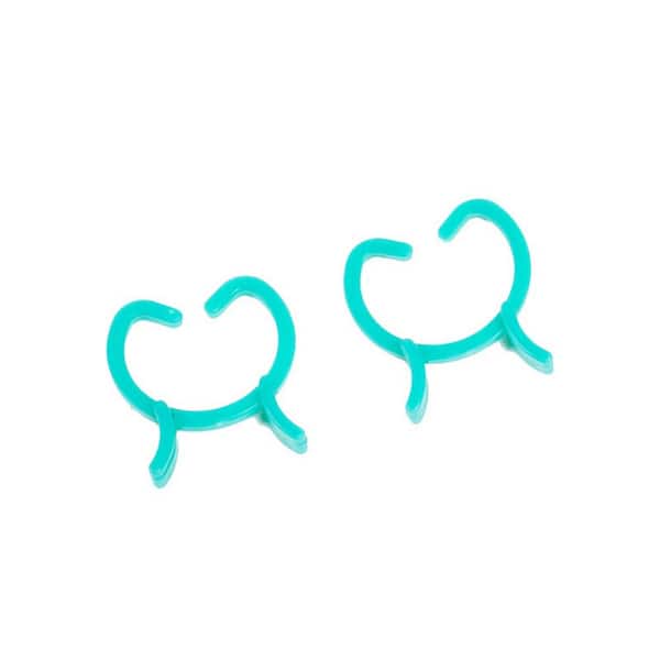Ecostake Garden Green Butterfly-Shaped Garden Plant Clips Lever Loop Gripper (150-Pack)